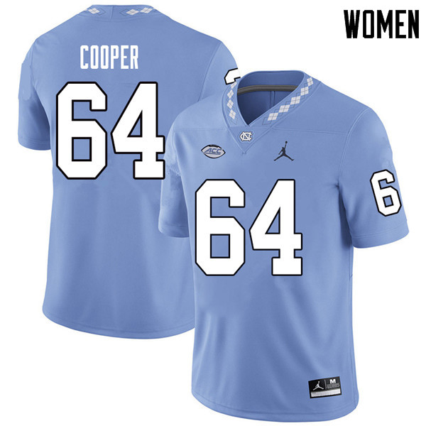 Jordan Brand Women #64 Jonathan Cooper North Carolina Tar Heels College Football Jerseys Sale-Caroli
